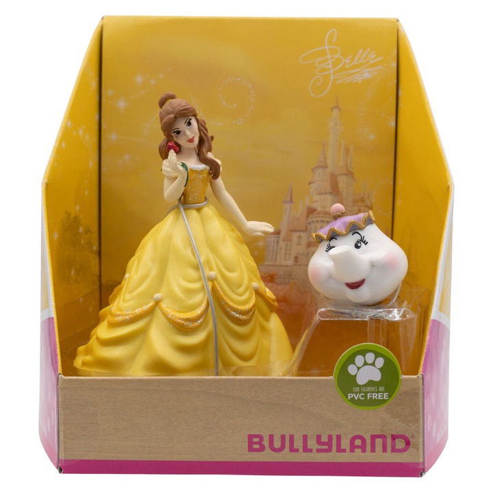 Set 2 figurine Bullyworld - Disney Beauty and the Beast, Belle si Madame Pottine