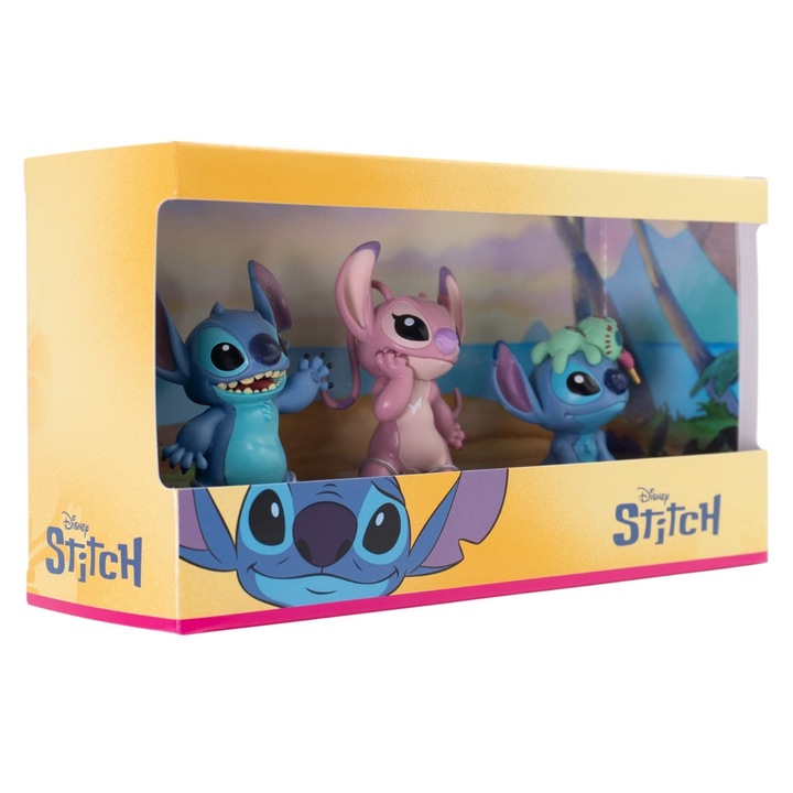 Комплект 3 фигурки Bullyworld - Disney Stitch