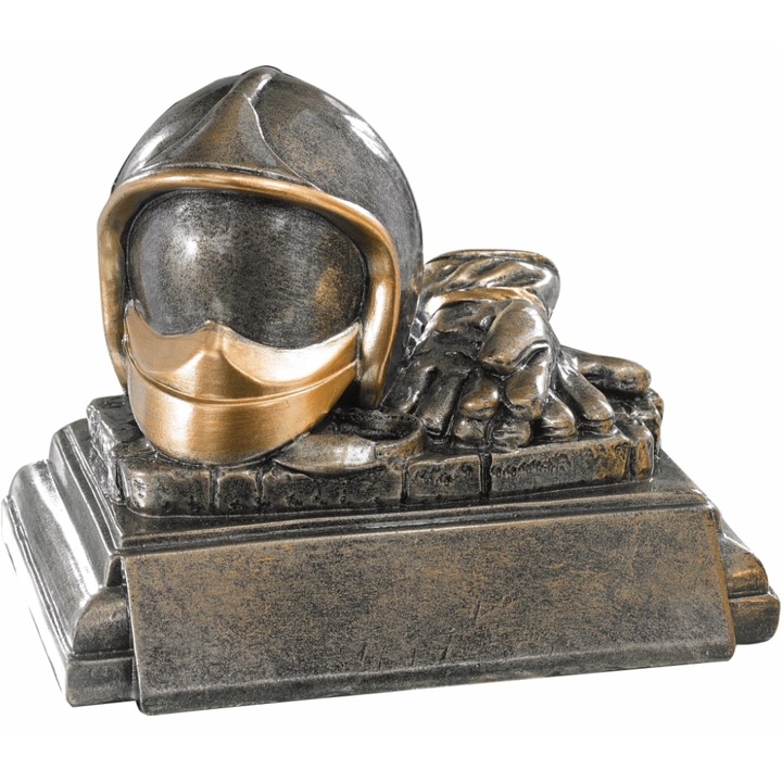 Trofeu CYBERIA pompieri, bronz, 15x12cm
