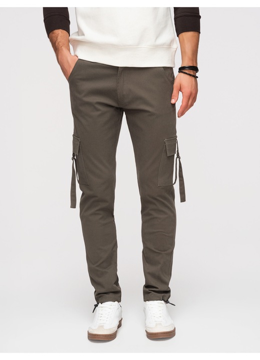 Pantaloni cargo OMBRE P1516, Gri inchis