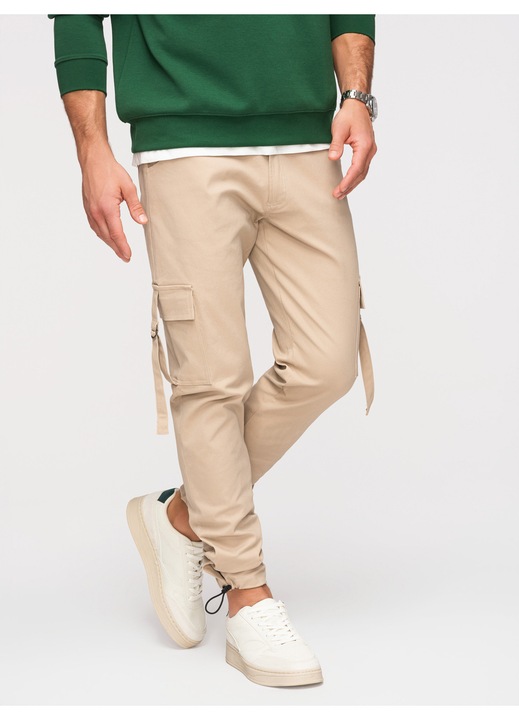 Pantaloni cargo OMBRE P1516, Bej