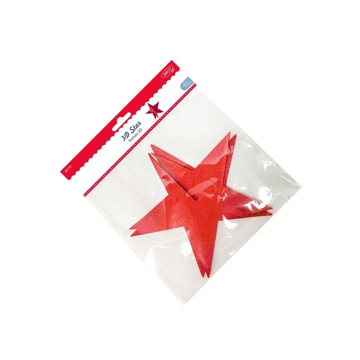 Set craft Steluta 3D din fetru rosu intens, 20cm, Daco, 7+ ani