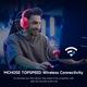 Слушалки за гейминг MCHOSE V9 PRO, 7.1 съраунд звук, за PS5, PS4, PC, Switch, TOPSPEED, безжични, микрофон с шумопотискане, 250 часа живот на батерията, розови и червени