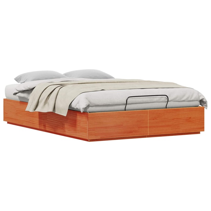 Cadru de pat vidaXL, otoman Maro Ceara 140 x 200 cm Lemn masiv de pin