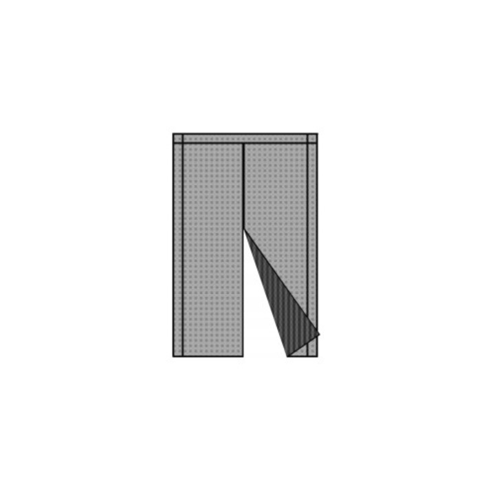 Plasa Magnetica Anti-Insecte Pentru Usa 80/90/100 x 210/220 cm, Culoare Neagra