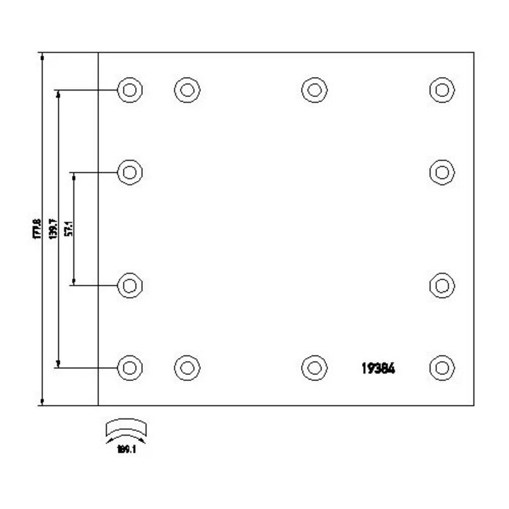 Set garnituri fricțiune frână tambur Textar, pentru camioane Foden și Iveco, omologat RAR