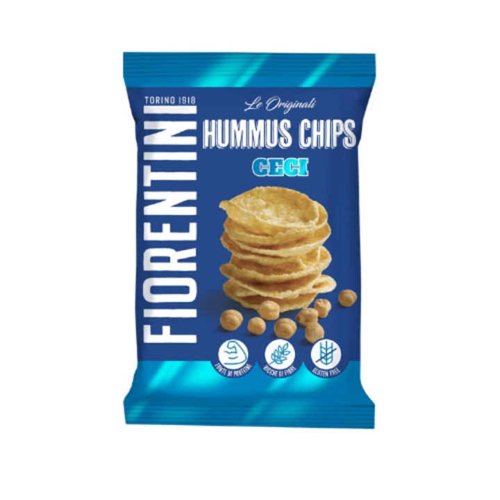 Chipsuri BIO cu Naut si Hummus, Fiorentini, 45g