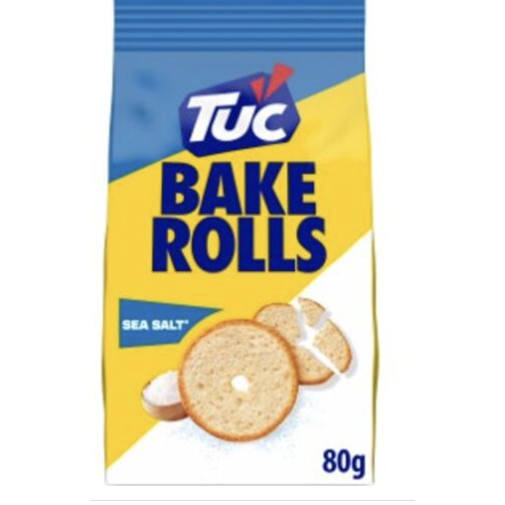 Chipsuri Tuc, bake rols cu sare, set 2 bucăți, 80g fiecare - eMAG.ro