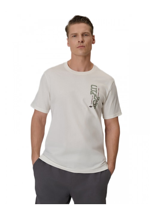 ТЕНИСКА 4F MEN'S REGULAR T-SHIRT 26TTSHM2665-12, Бежов