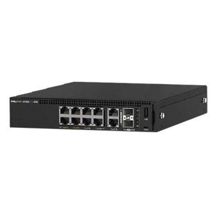 DELL EMC N1108EP-ON menedzselt switch, 8 RJ45 port, 2 SFP port, PoE, 1U