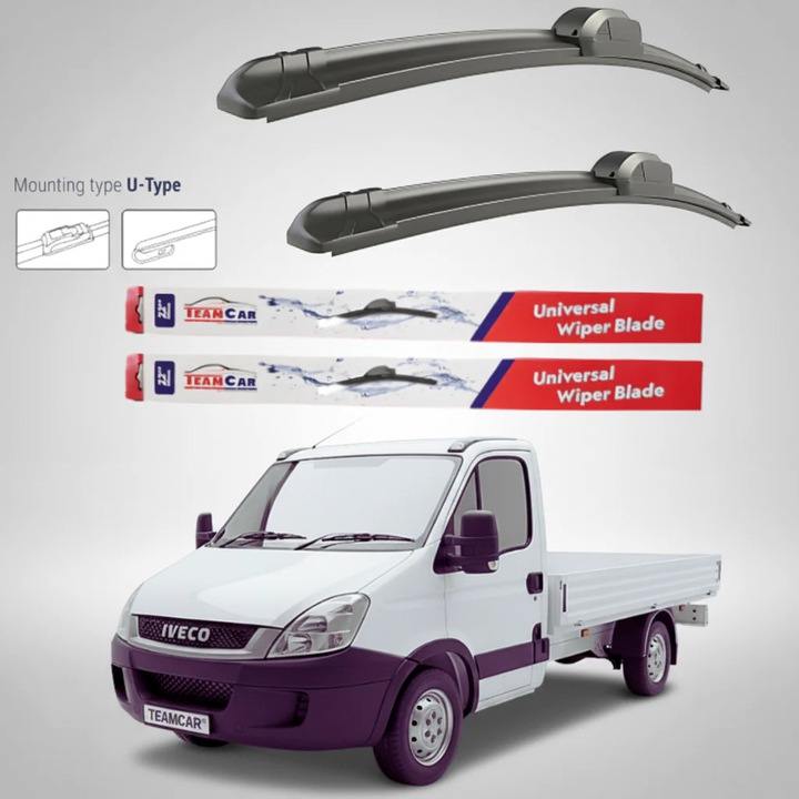 Stergatoare IVECO Daily Basculanta (2006–2009) Flat, Set fata – TeamCar®