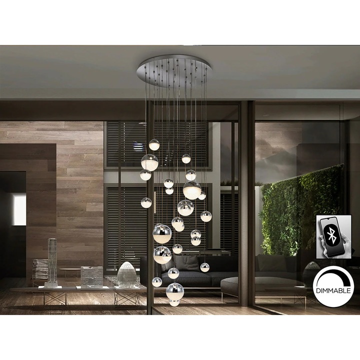 Lampa Sfera 80 Cm 27L, Metal, 260 cm
