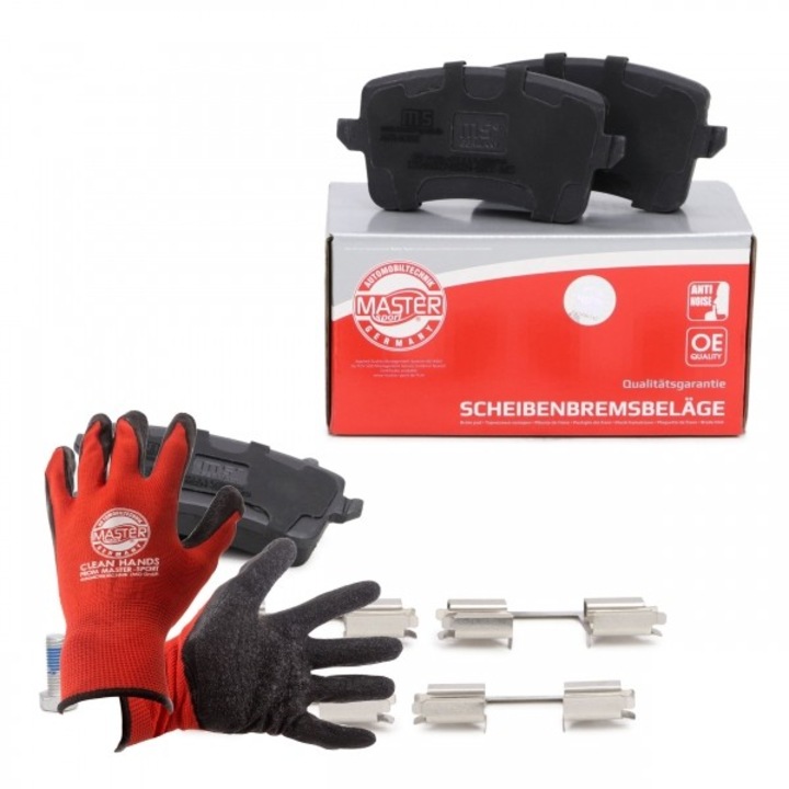 Plăcuțe de frână spate Master Sport pentru Audi A4 B8, A5, Q5, Golf V, cod VAG8K0698451
