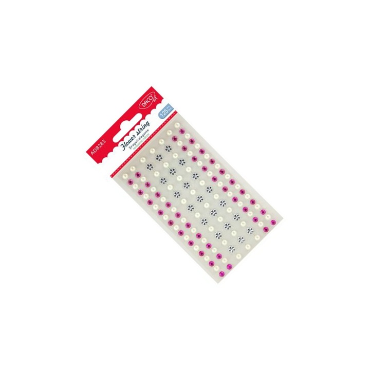 Set Accesorii Craft DACO Art, Siraguri Elegante Autoadezive, Multicolor, 125 elemente