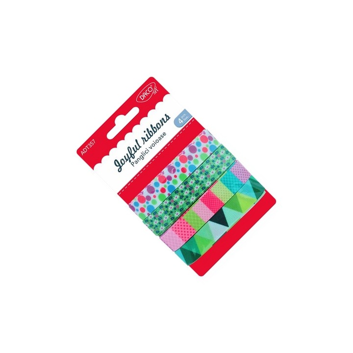 Set Panglici Decorative Daco, 4 modele, multicolor, 1, 6cm x 1m
