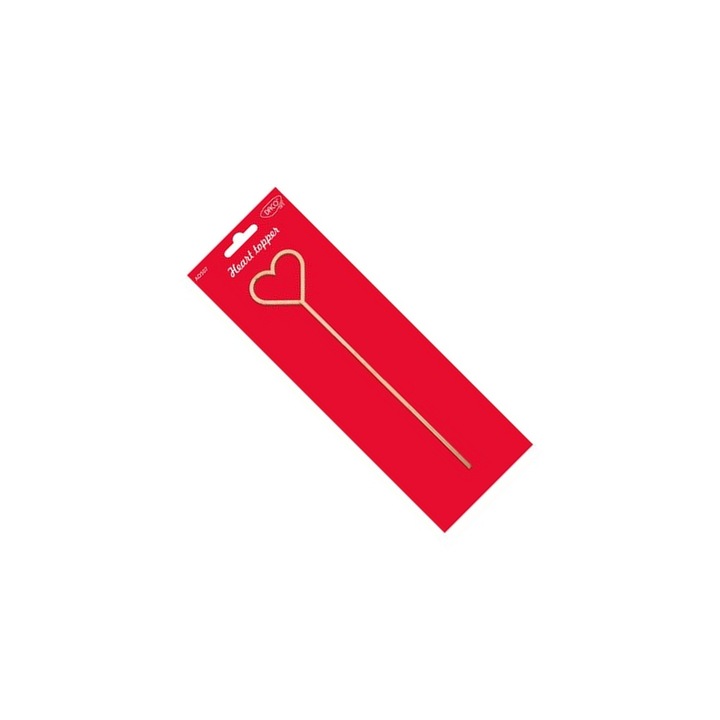 Topper Inima din Lemn Daco pentru Crafturi, 24, 5cm, Set 1 bucată