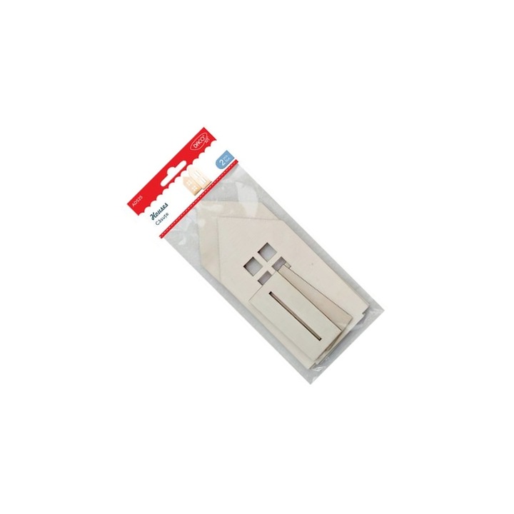 Set Casute din Lemn Daco, 2 bucati, 15x17cm, lemn natur