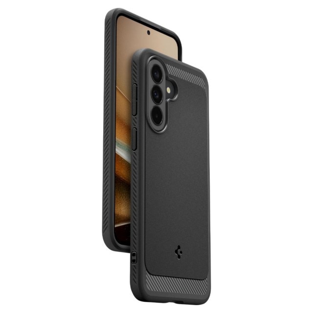 Husa Rugged Armor Compatibila Cu Samsung Galaxy A57 5G, Materiale Premium, AntiShock, Negru, Kit Upzz® Inclus