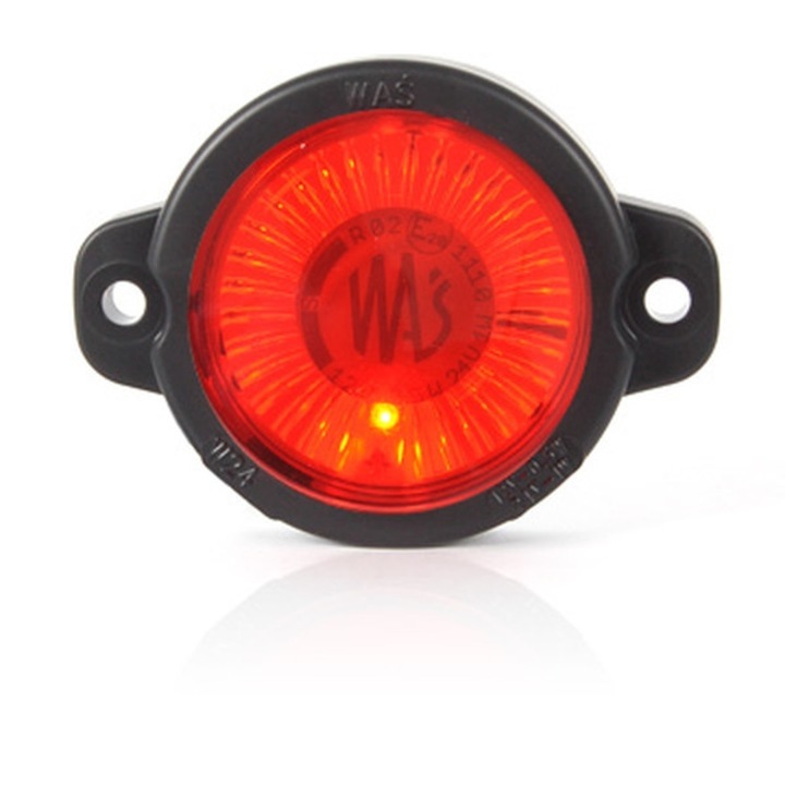 Lampa gabarit WAS, rosie, 12/24V, pentru dreapta/stanga
