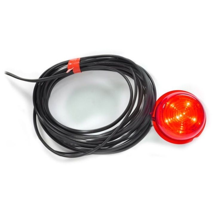 Lampa degajare WAS, 12/24V, lumina rosie, 5m, set