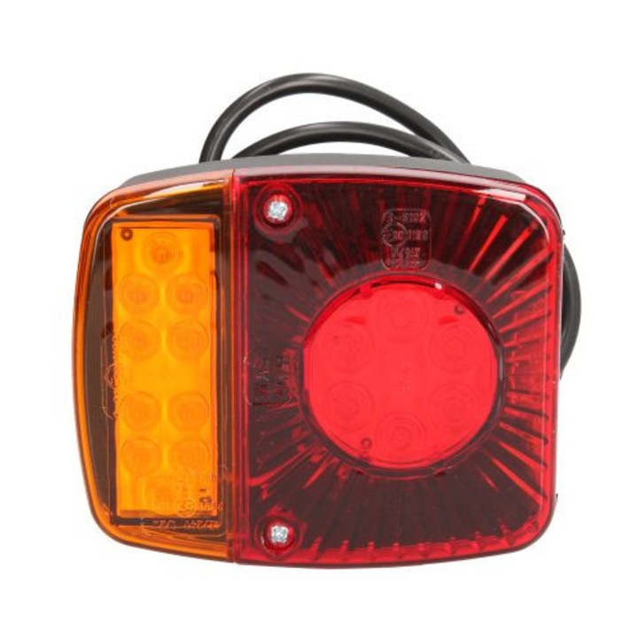 Lampa spate LED cu semnalizare și lumini frână, dreapta/stanga, WAS, 12/24V