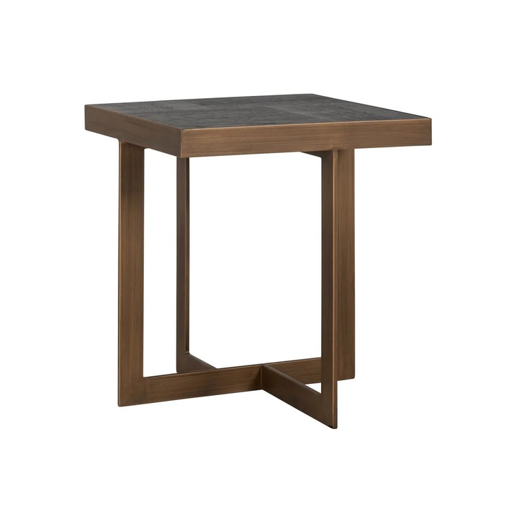 Masuta laterala Cambon cafea inchis 50.0x50.0x55.0 cm