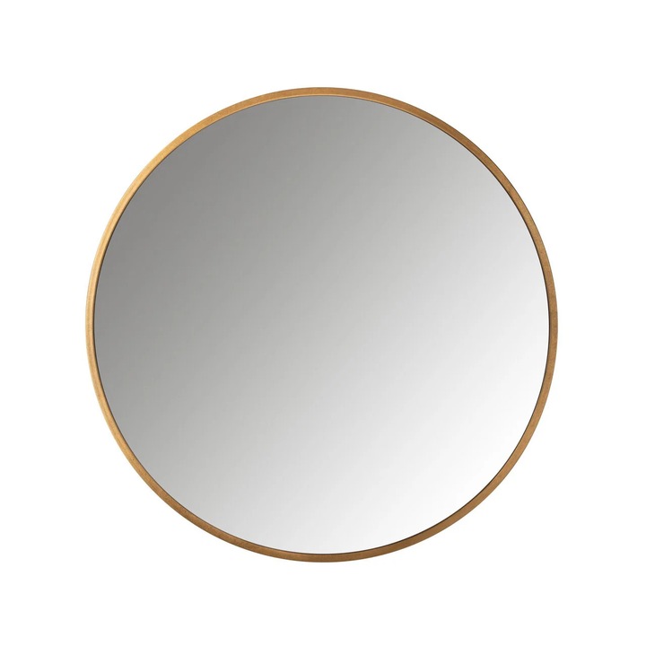 Oglinda Maesa auriu 90.0x2.5x90.0 Fier, MDF, Oglinda