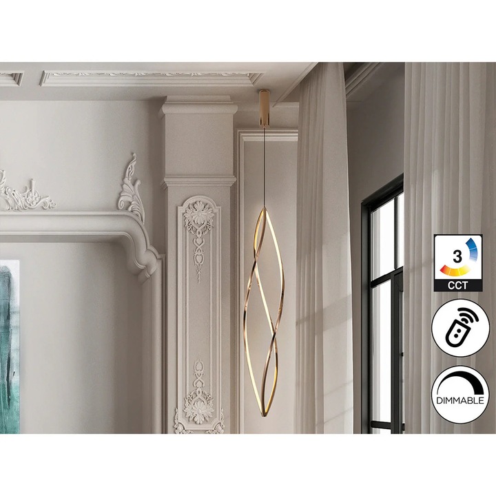 Lampa Adele, Otel, acril, 118 cm