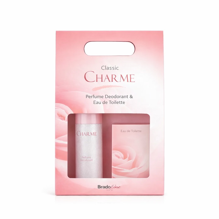 Set Cadou Charme Classic – Deodorant Parfumat & Eau de Toilette pentru Femei
