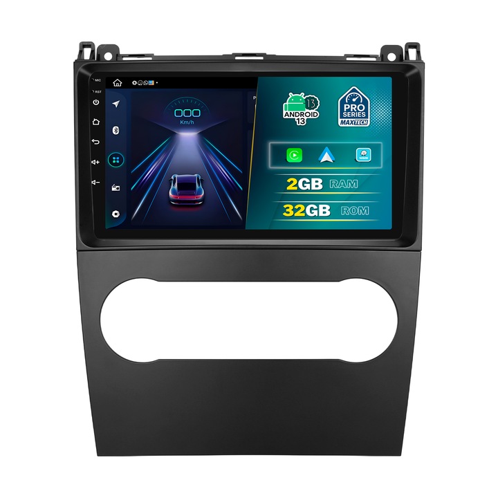 Navigatie Mercedes A-Class W169/B-Class W245 (2008–2012) dedicata, MaxTech® PRO SERIES, 2 GB Ram 32 GB Rom, Carplay & Android auto, Ecran 9 ” HD Touch, GPS, Wifi, Bluetooth, Radio, USB, EQ, DSP, Waze