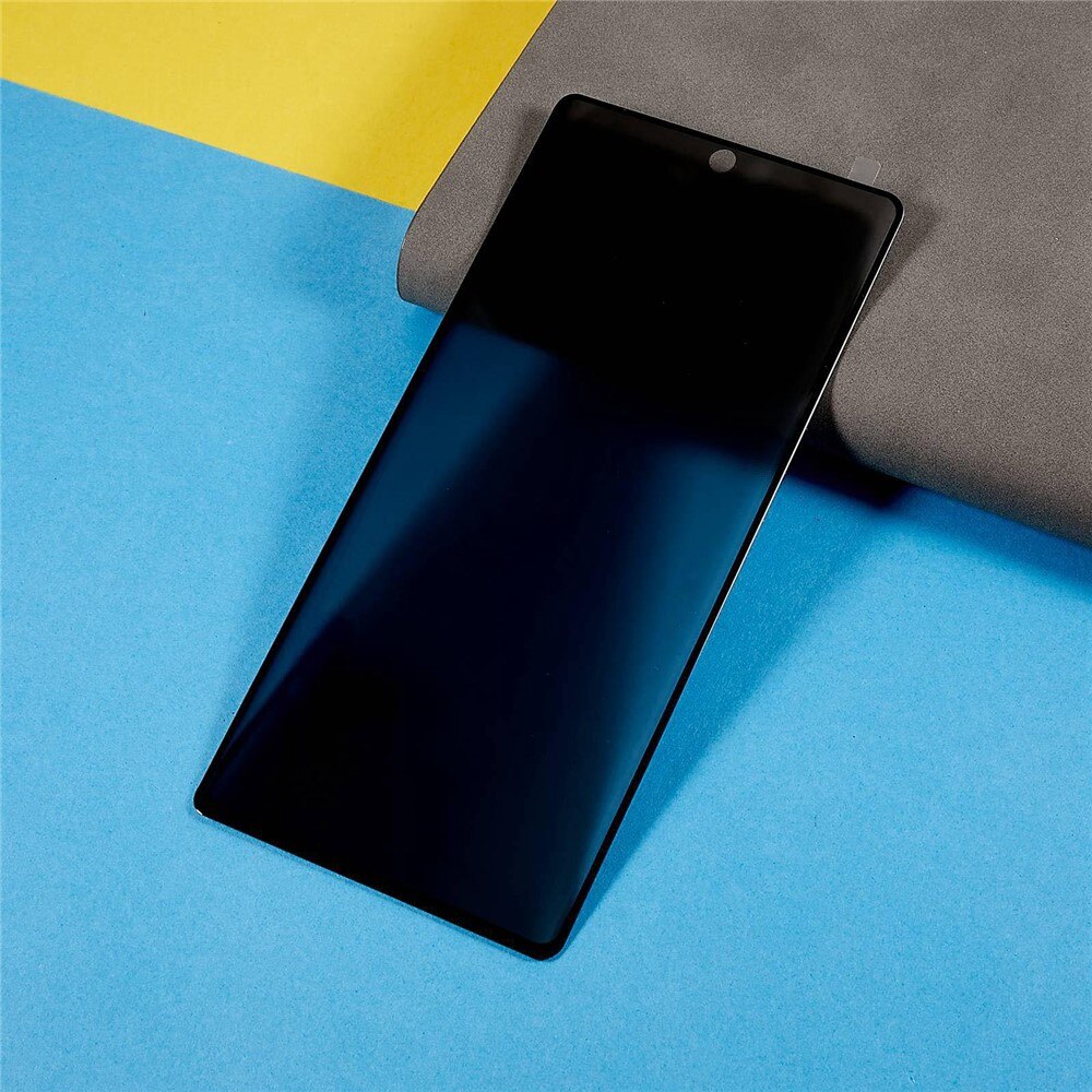 Protector de sticlă Privacy pentru Xiaomi Redmi Note 15 5G, Efect de întunecare, Transparent/Negru