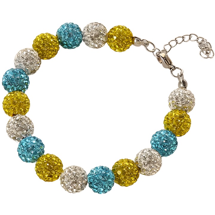 Bratara femei IZMAEL, multicolor, aliaj metalic