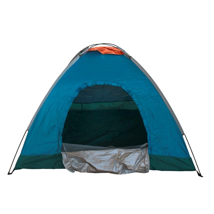 Cort camping pliabil, 200x200x135cm, impermeabil, pentru 4 persoane
