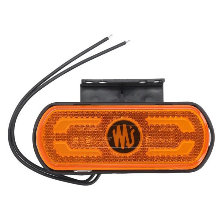 Lampa gabarit ovala, WAS, portocalie, LED, 53x133, 8x25mm