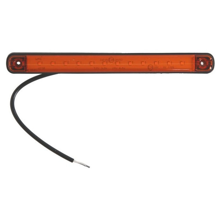 Semnalizator WAS, portocaliu, LED, 12V/24V