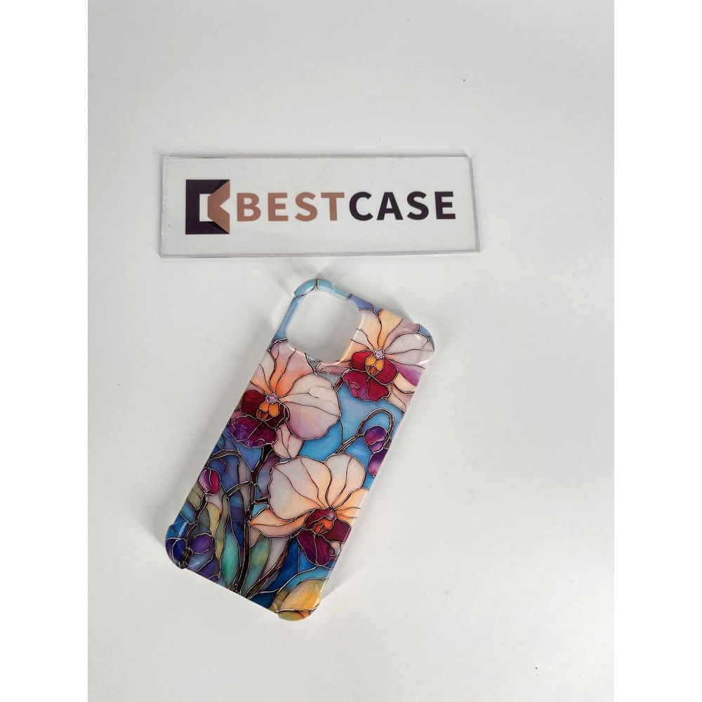 BestCase® Husa TPU Ultra Slim compatibila cu Samsung Galaxy A55 5G, Floral - Stained Glass Orchid, 1788874 B 2061