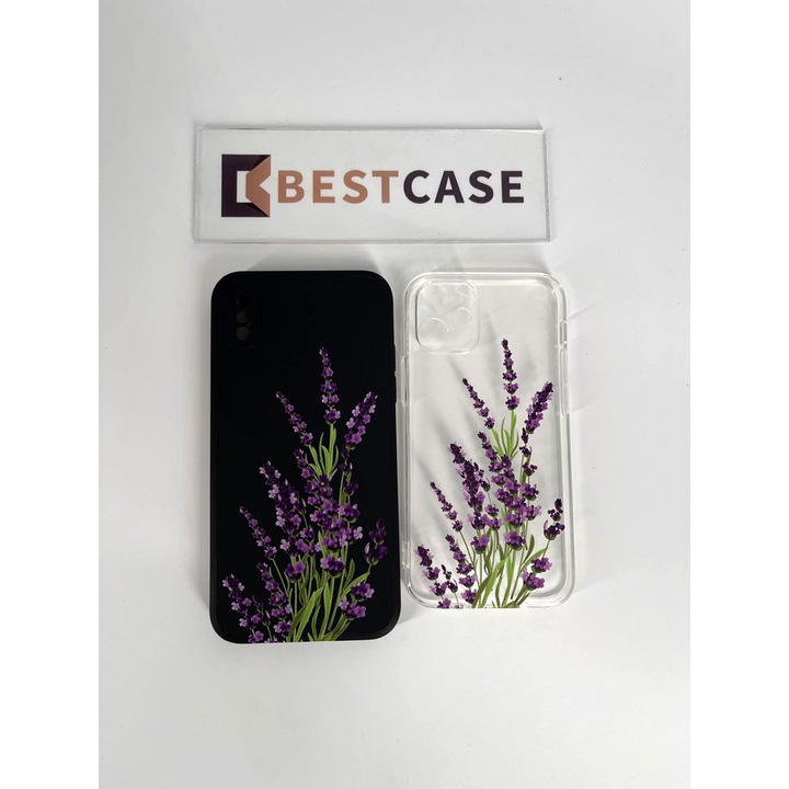 BestCase® Ultra vékony TPU tok Samsung Galaxy S21-gyel kompatibilis, virágos - préselt levendula, 1396545 B 2054