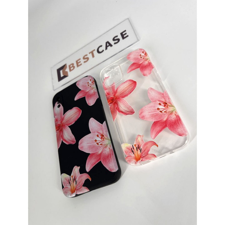 BestCase® TPU Ultra Slim tok Samsung Galaxy S21 FE-vel kompatibilis, virágos - virágos - elegáns rózsaszín lótusz, 1396546 B 2070