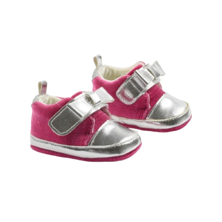 iDO babacipő bársonyos megjelenéssel és tépőzáras rögzítéssel