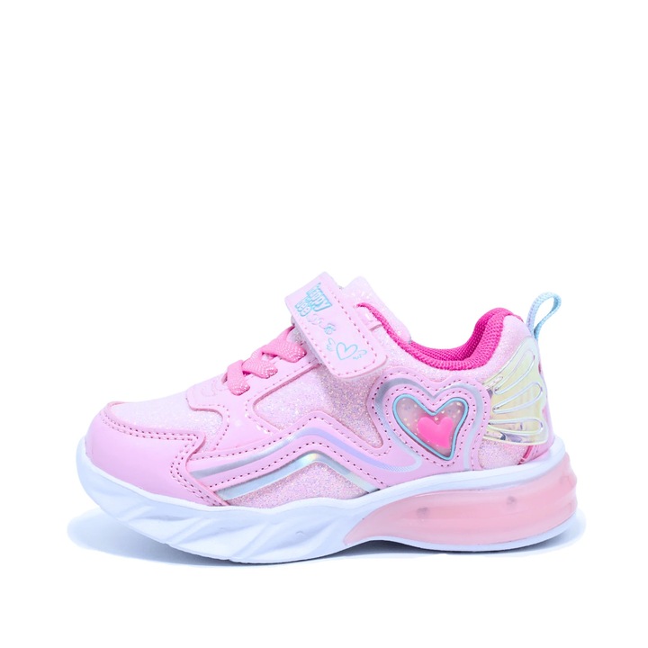 Pantofi sport cu luminite Happy Bee 973290, Roz