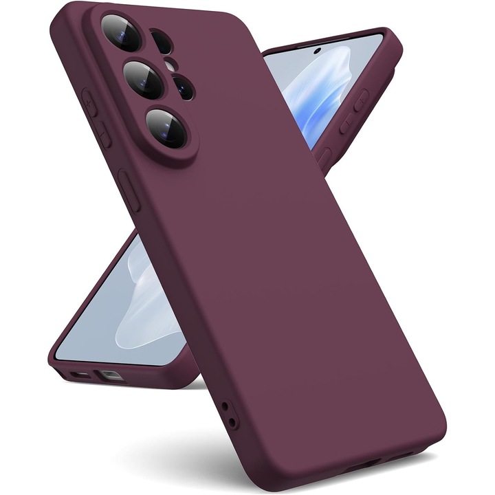 Калъф Soft Touch Slim ALC Mobile, TPU, противоударен, защита за камера, съвместим със Samsung Galaxy S26 Ultra, вишнев