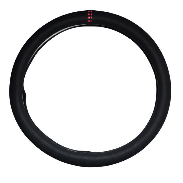 Husa Volan Auto, Material Textil, Antialunecare, Design Sport, Negru, diamentru 38 cm