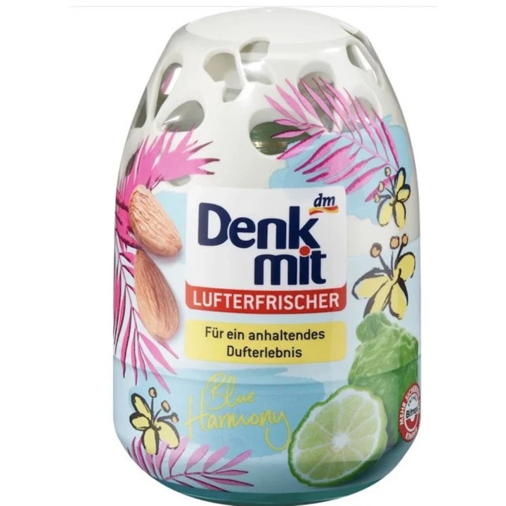 Odorizant camera Denkmit Blue Harmony, 150 ml, 8 saptamani, fructe si citrice