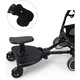 Adaptor cărucior ZAXER, remorcă cu scaun demontabil, 2 roți, 55x33x36cm, negru, capacitate 25 kg