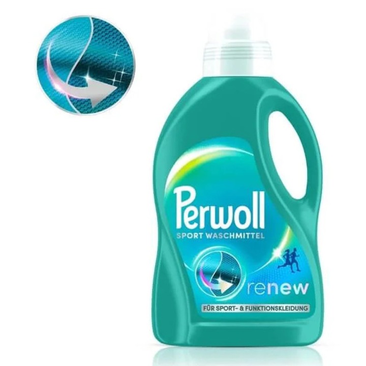 Perwoll sportruházat mosószer, 27 mosás, biológiailag lebomló formula, 50ml-110ml