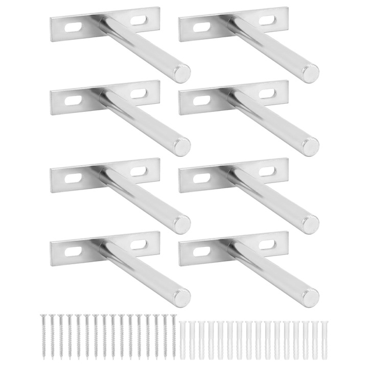 Set suporturi de raft flotant QWORK, 8 bucăți, 100mm, otel