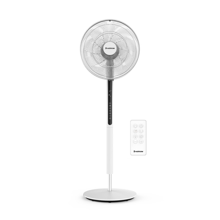 Ventilator cu coloana AERIUM SilentFlow R320, ultra silentioasa, 32 viteze, 3 moduri, oscilatie 320°, inclinatie verticala pana la 90°