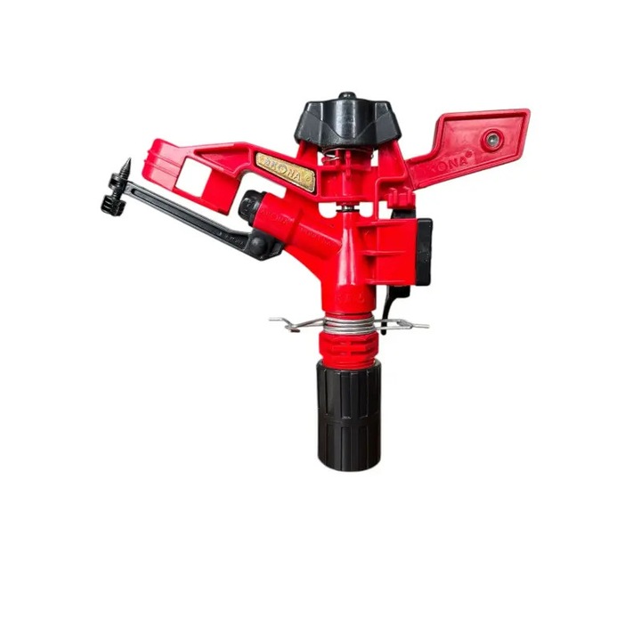 Aspersor Lucky Agro KA-5, oscitant, plastic, exterior 1", raza stropire 20m, dimensiune duză 6