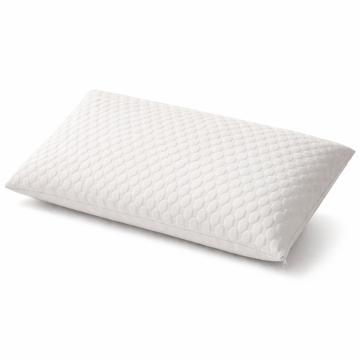 Perna ortopedică OrtoZen Balance, spumă cu memorie, suport cervical, 60x40cm, înălțime 13cm