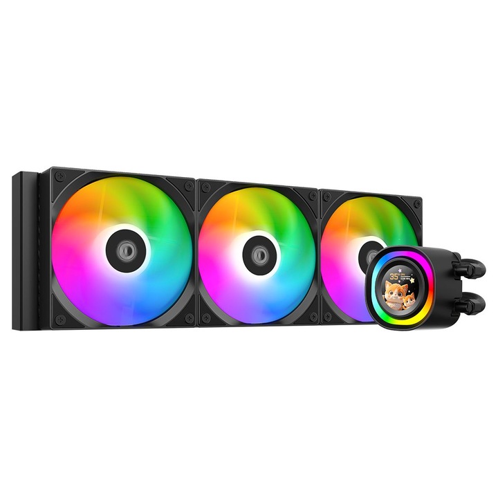 ID-COOLING FX360 LCD, 298014, Ventilátorok, Hűtők, Előlapi panelek